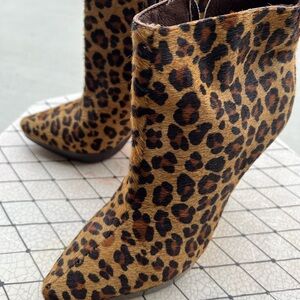 Leopard Print Ankle Boots